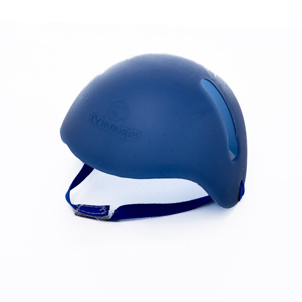 capacete azul pelucia criamigos