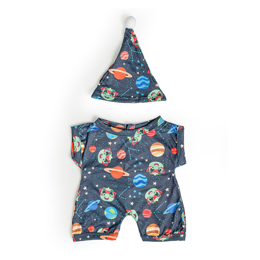pijama azul pelucia criamigos