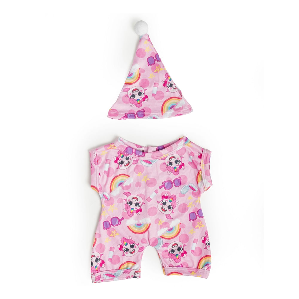 pijama rosa pelucia criamigos